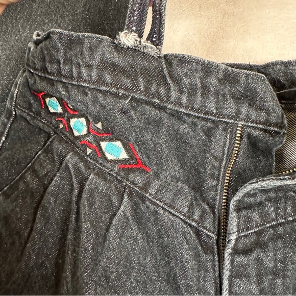 Panhandle Slim Black High‎ Rise Jean Embroidery 90s western cowgirl punchy mom - Picture 6 of 15